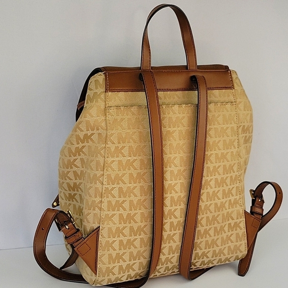 Michael Kors Evie Backpack Purse Tan & Light Brown main image 14